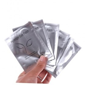 POPETPOP 100 Paires De Patchs De Gel De Fard À Paupières Brosse À Sourcils Porte-colle Pour Paupières Extensions De Cils Bros