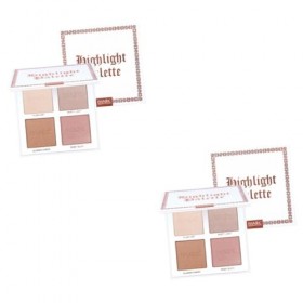 FRCOLOR 2 Pcs 4 Visage Pommette Corps Miroitant Maquillage Maquillage Crémeux Miroitant Poudre Illuminatrice Pour Le Visage P