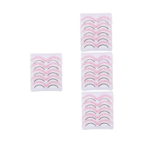 Didiseaon 20 Paires De Faux Cils Colorés Faux Cils DHalloween Cils DHalloween Dramatiques Faux Cils Réutilisables Cils De C