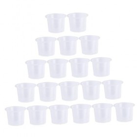 FRCOLOR Lot de 1000 gobelets de couleur de tatouage transparents - Kit de tatouage - Capuchons pour encre pigmentée - Boîte d