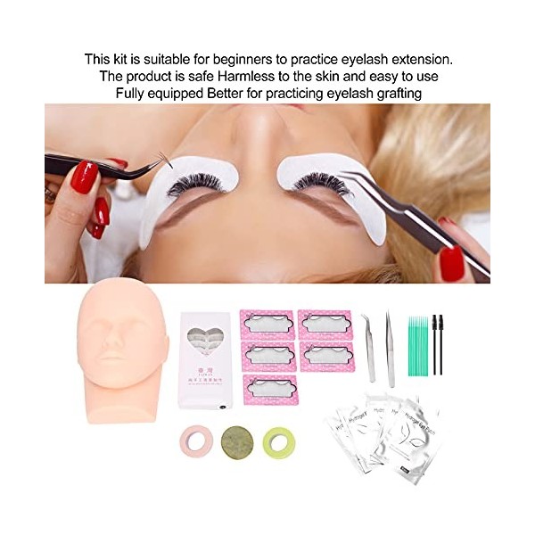 Kit Dextension De Cils, Ensemble Dexercices De Pratique Dextension De Faux Cils, Ensemble Doutils Dextension De Cils Pou