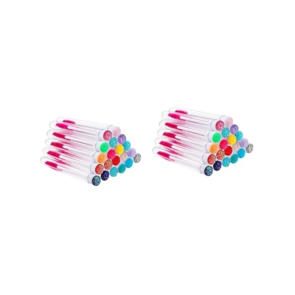 FRCOLOR 40 Pièces Brosse Extension De Cils Mascara Kit Pinceaux Maquillages Brosses à Cils Bouteille De Crème Pour Les Cils O