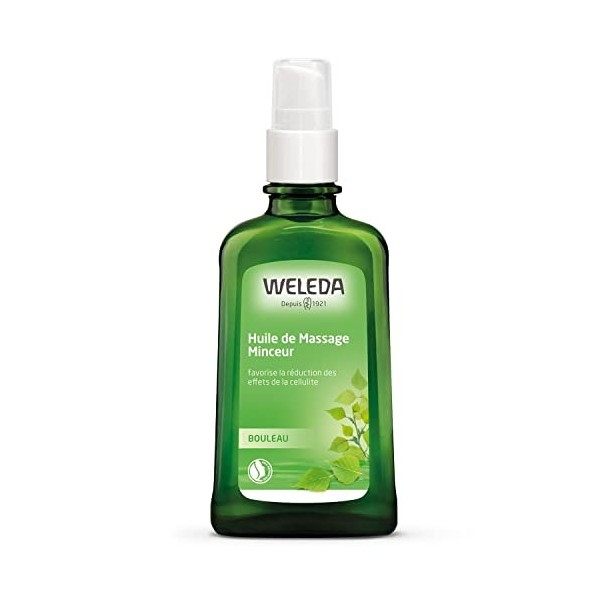 WELEDA - Huile de Massage Minceur au Bouleau - Favorise la Réduction des Effets de Cellulite - Flacon 100 ml