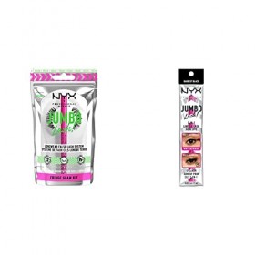 NYX Professional Makeup Système de Faux-Cils, Longue Tenue 12h, Bandes Invisibles, Réutilisables jusquà 15x & Eyeliner Adhés