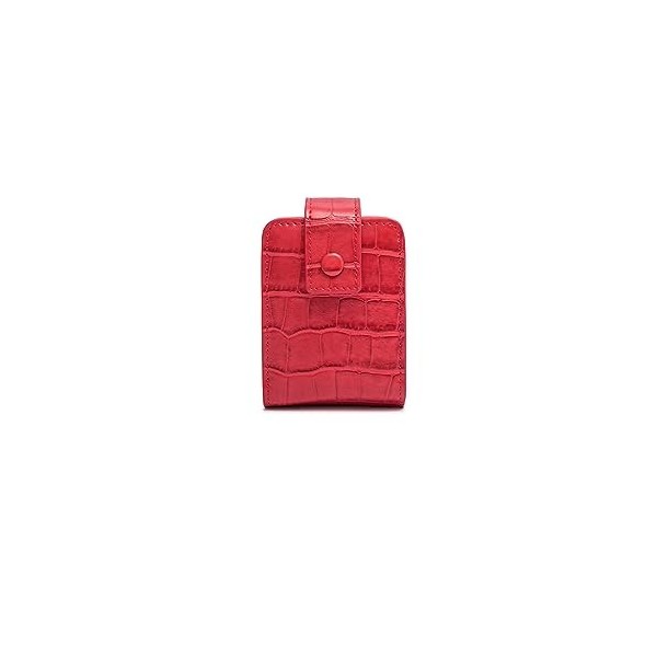 PORRASSO Etui à Rouge à Lèvres avec Miroir Femmes Mini Trousse à Maquillage Portable Sac de Rangement des Rouges à Lèvres Noi