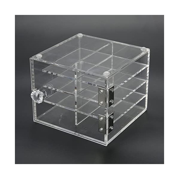 Organiseur de maquillage transparent, boîte de rangement pour extensions de cils, 8 couches, boîte de rangement pour faux cil