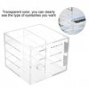 Organiseur de maquillage transparent, boîte de rangement pour extensions de cils, 8 couches, boîte de rangement pour faux cil