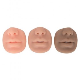 3 Faux Nez en Silicone, Modèle Réaliste de Bouche de Nez Humain de 3 Couleurs, Piercing Parties du Corps, Modèle de Perçage d