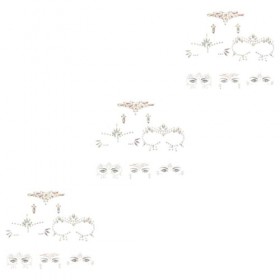 DOITOOL 9 Feuilles Autocollants De Pierres Précieuses Pour Le Visage Autocollants De Sirène En Strass Autocollants Pour Le Vi