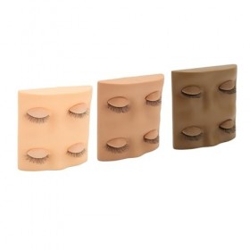 Tête de Mannequin de Formation de Cils, Tête de Mannequin de Cils Portable au Toucher Doux, Paupières Amovibles, Réutilisable