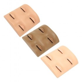 Tête de Mannequin dentraînement de Cils, 3 Pièces Tête de Mannequin dentraînement de Cils Souples Réutilisable Double Couch