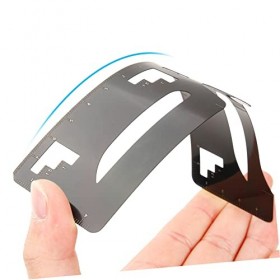 DOITOOL 4 Pcs Autocollant Maquillage Sourcils Crayon À Sourcils Fournitures Modèle De Mise En Forme Des Sourcils Règle De Poc