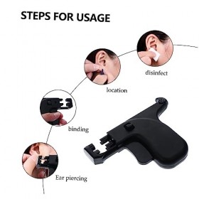 Didiseaon 2 Pièces De Perçage DOreille Kit De Perçage DOreille En Acier Inoxydable Kit DAuto-Perçage Outils Professionnels