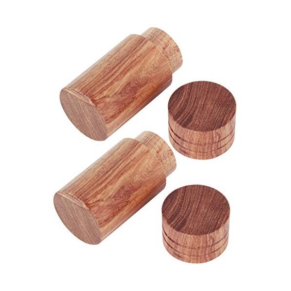 MOTUZP Boîte à Cylindre Dhuile Essentielle en Bois, 10 Pièces, Bouteille Dhuile de Massage Portable, étui de Transport de V