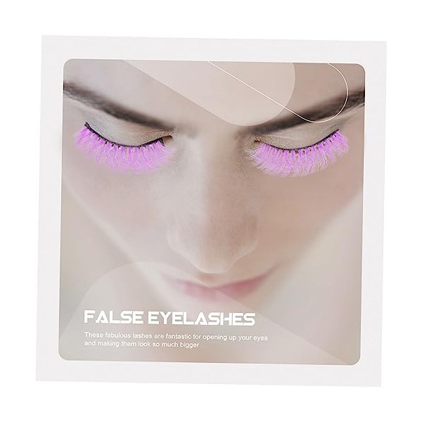 Mipcase 25 Paires De Faux Cils Miss Imitation Cils Fournitures En Vrac Costumes Étendre Des Faux Cils Denses Halloween Faux C