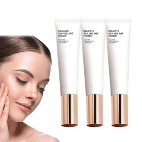 Correcteur lisse pour la couverture des pores de la peau, base artistique en voile de soie délicate, base de pores invisible 