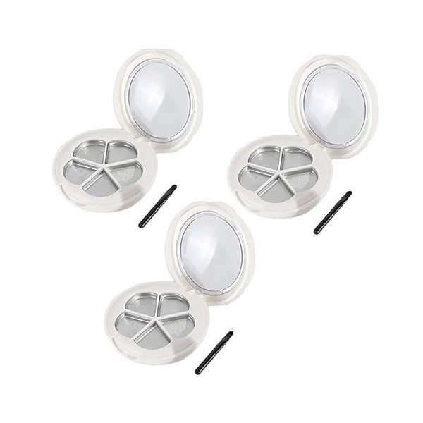 minkissy 6 Pcs Contenant De Poudre Blush Maquillage Rechargeable Fard À Paupières Échantillon Conteneurs Maquillage Fard À Pa