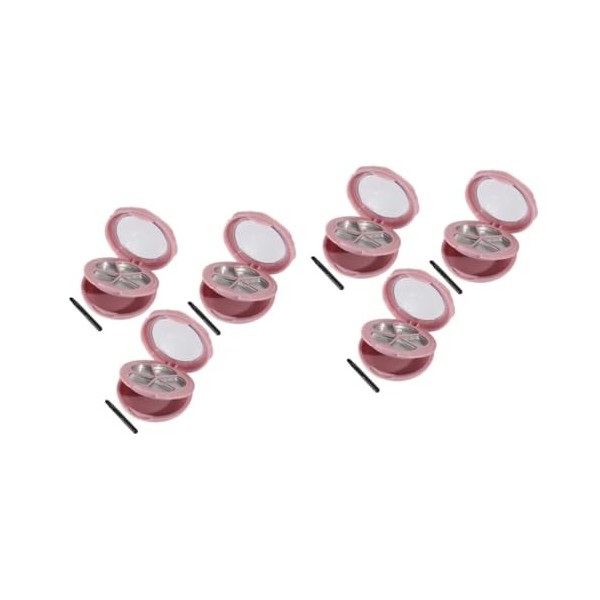 minkissy 6 Pcs Contenant De Poudre Blush Maquillage Rechargeable Fard À Paupières Échantillon Conteneurs Maquillage Fard À Pa