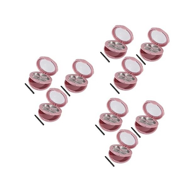 minkissy 6 Pcs Contenant De Poudre Blush Maquillage Rechargeable Fard À Paupières Échantillon Conteneurs Maquillage Fard À Pa