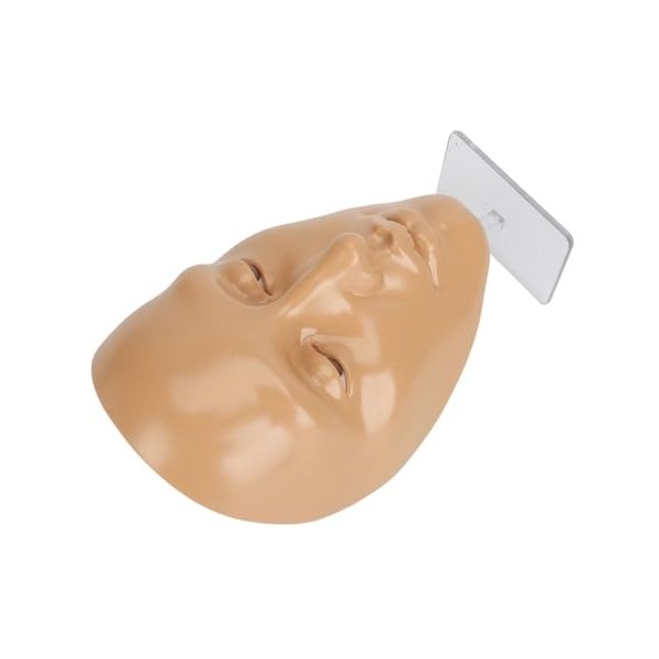 Planche de Pratique de Maquillage 5D en Silicone, Mannequin pour les Yeux, Maquillage Débutant avec 20ml Dhuile Démaquillant