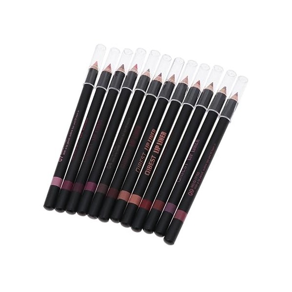 POPETPOP 36 Pièces Crayon Levre Crayon a Levre Stylo à Lèvres Crayon à Lèvres Femme Crayon à Lèvres Waterproof En Bois Tige M