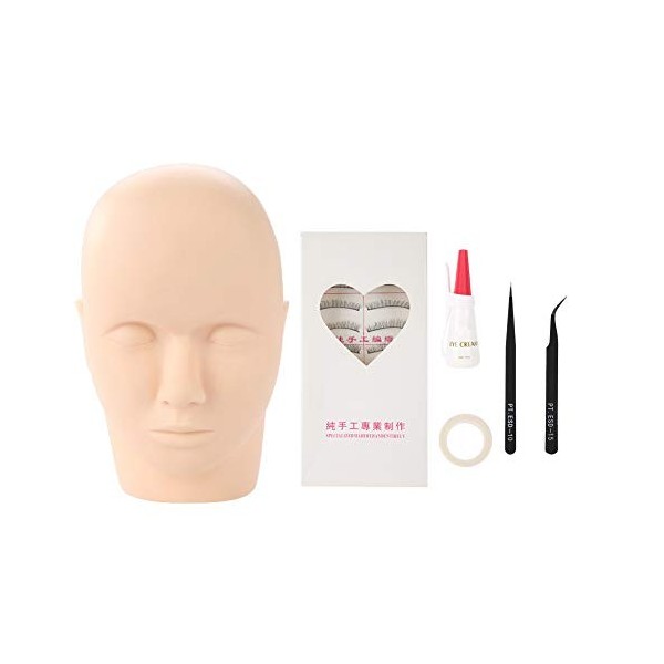 Kit dextension de cils, poupée de vitrine pour les cils - Pour les étudiants de beauté et les débutants