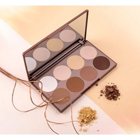 Palette Contouring – Professionnelle en poudre : 8 couleurs dans un seul Kit avec des tonalités pour le contouring, une poudr