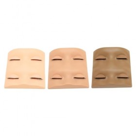 Tête de Mannequin de Pratique des Cils, Paquet de 3 Têtes de Mannequin de Cils Durables et Résistantes à lUsure avec 2 Paire