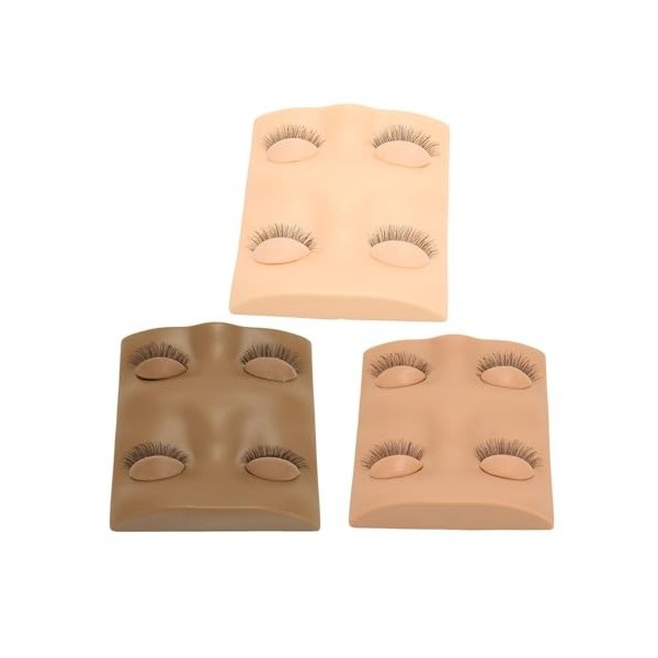 Tête de Mannequin de Cils, Portable, Réutilisable, Fréquemment Utilisée, Tête de Poupée, Paupières Amovibles, Toucher Doux, F