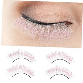 Housoutil 15 Paires De Faux Cils Colorés Cils Faux Cils Cils Vaporeux Supérieur Faux Cils DHalloween Faux Cils Colorés Cils 