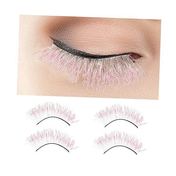 Housoutil 15 Paires De Faux Cils Colorés Cils Faux Cils Cils Vaporeux Supérieur Faux Cils DHalloween Faux Cils Colorés Cils 