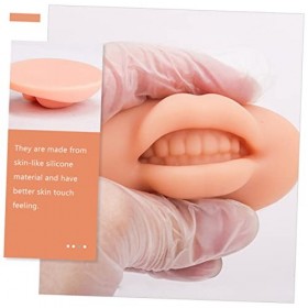 Didiseaon 12 Pièces 3D Module Masque À Lèvres Modèle De Lèvre En Silicone Pratique Peau Peau Des Lèvres Faux Maquillage Fauss