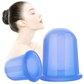 2 pièces Ventouse Anti Cellulite Minceur, Tasses de Massage Anti-cellulite Anti-cellulite Sous Vide en Silicone, Soin beauté 