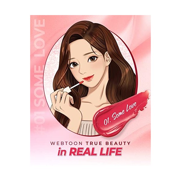 AMTS x True Beauty Maquillage, Rouge à Lèvres | Haute pigmentation, longue tenue, légère | Webtoon True Beauty Maquillage cor