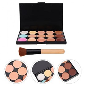 minkissy Ensemble DOutils De Maquillage 6 Pièces Fondations De Maquillage Palette De Crème De Contouring Palette Anti-Cernes