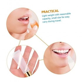 FRCOLOR 50Pcs Conteneur Portable Tube De Rouge À Lèvres Cosmétique Tube DÉchantillon De Contrôle Du Trafic Aérien Conteneurs