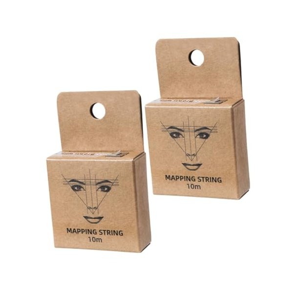 POPETPOP 10 Pièces Règle De Fil à Broder à Motif Dencre Guide Des Sourcils Outils Permanents Fil De Cartographie Pré-encré L