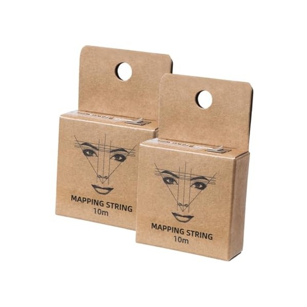 POPETPOP 10 Pièces Règle De Fil à Broder à Motif Dencre Guide Des Sourcils Outils Permanents Fil De Cartographie Pré-encré L