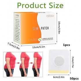 50 PCS Slim Patch,Anti Cellulite Patch,Minceur Patch,Patch Amincissant,Patch Amincissant de désintoxication Parfait,Patch de 