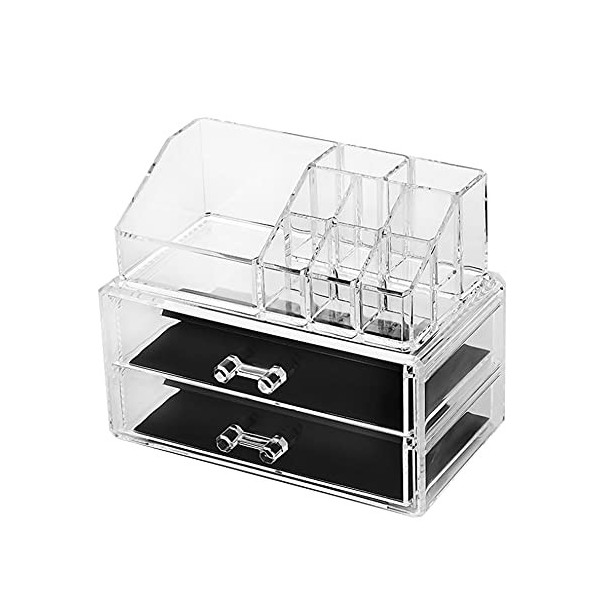 Organisateurs De Fournitures Pour Ongles, Boîte De Rangement Multifonctionnelle Transparente En Acrylique Pour Nail Art, étui