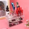 Organisateurs De Fournitures Pour Ongles, Boîte De Rangement Multifonctionnelle Transparente En Acrylique Pour Nail Art, étui