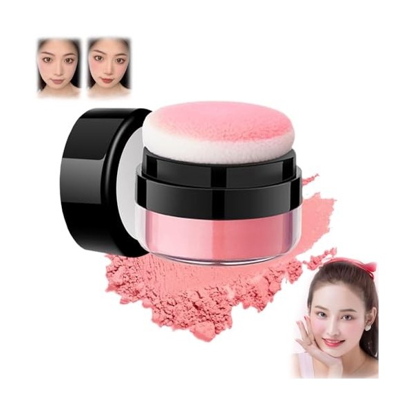 Oil Control Air Cushion Blush,Loose Powder Blush Air Cushion Blush,Natural Blusher For Cheeks,Air Cushion Cheek Blush,Highly 