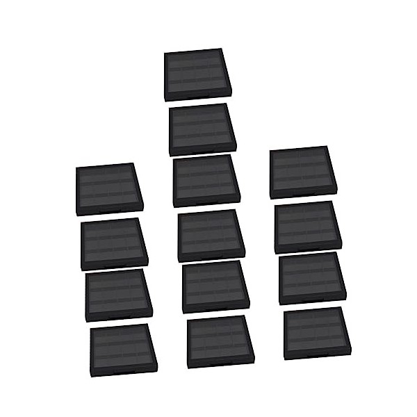 POPETPOP 6 Pièces Boîte De Fard à Paupières Vide Plateau De Voiturier De Voyage Palettes Dombres à Paupières Pots Déchantil