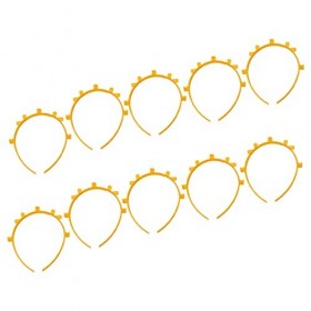 POPETPOP 50 Pièces Bandeau Fluo Cerceau De Cheveux Led Nouvel An Couvre-chef Lunimous 2021 Bandeau Clignotant Led Fibre Optiq