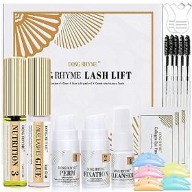 Rehaussement Cils Kit, DONG RHYME Kit de Cils Perm Professionnel Semi-Permanent Curling Eyelash Perming Kit Lash Lift Cils Li