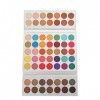 Palette de maquillage 63 couleurs Sweatproof Matte & Shimmer Pearlescent Matte Eyeshadow Eye Cosmetics Highly Pigmented Makeu