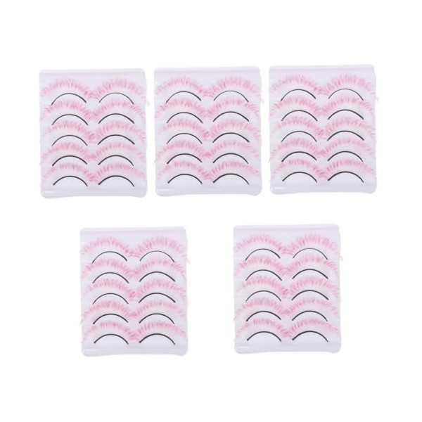 DOITOOL 25 Paires De Faux Cils Colorés Faux Cils 3D Faux Cils Cils Pour Halloween Cosplay Cils Vaporeux Cils DHalloween Dram