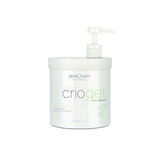 PostQuam - Criogel | Crème Raffermissante Amincissante et Anti-Cellulite avec Effet Froid Jambes Fatiguées Convient à Tous le