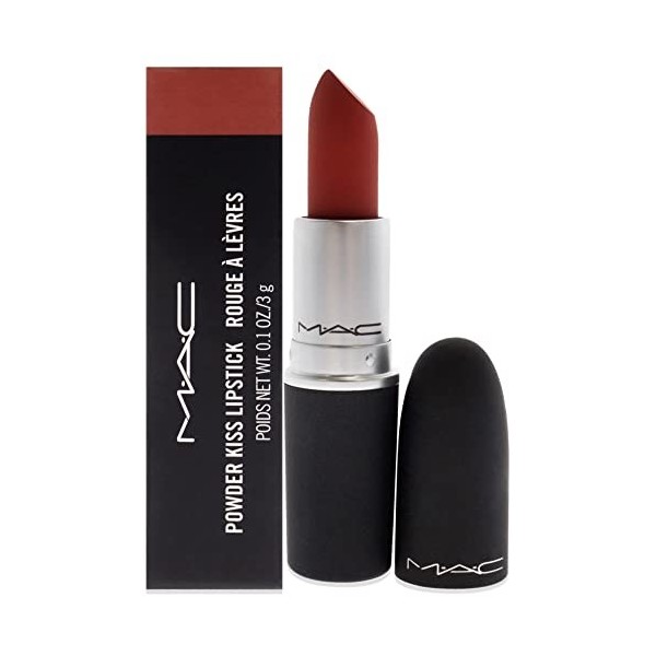 MAC Powder Kiss Lipstick - Devoted To Chili For Women 0.1 oz Lipstick