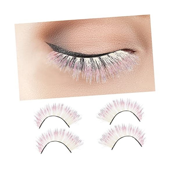 Housoutil 15 Paires De Faux Cils Colorés Cils DHalloween Faux Cils Colorés Dramatiques Cils Supérieurs Inférieurs Extensions